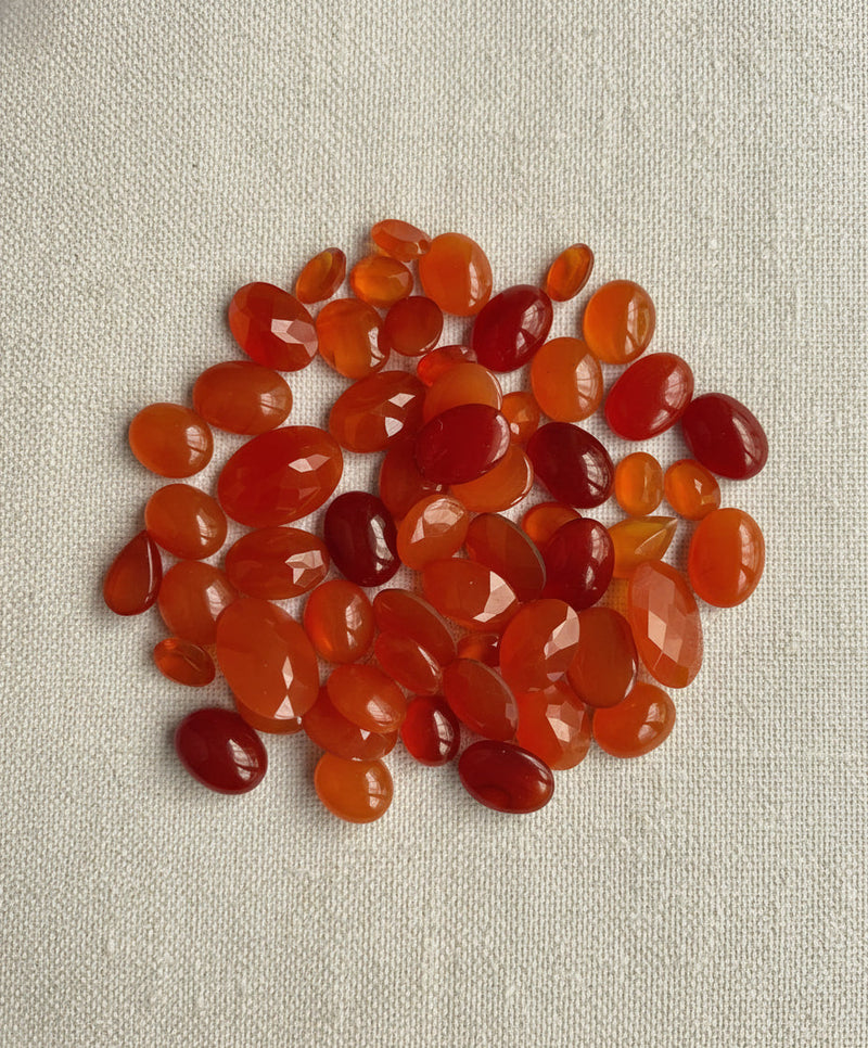 Red Carnelian from Brazil, hand-graded by The Stone Atlas, lot XA19