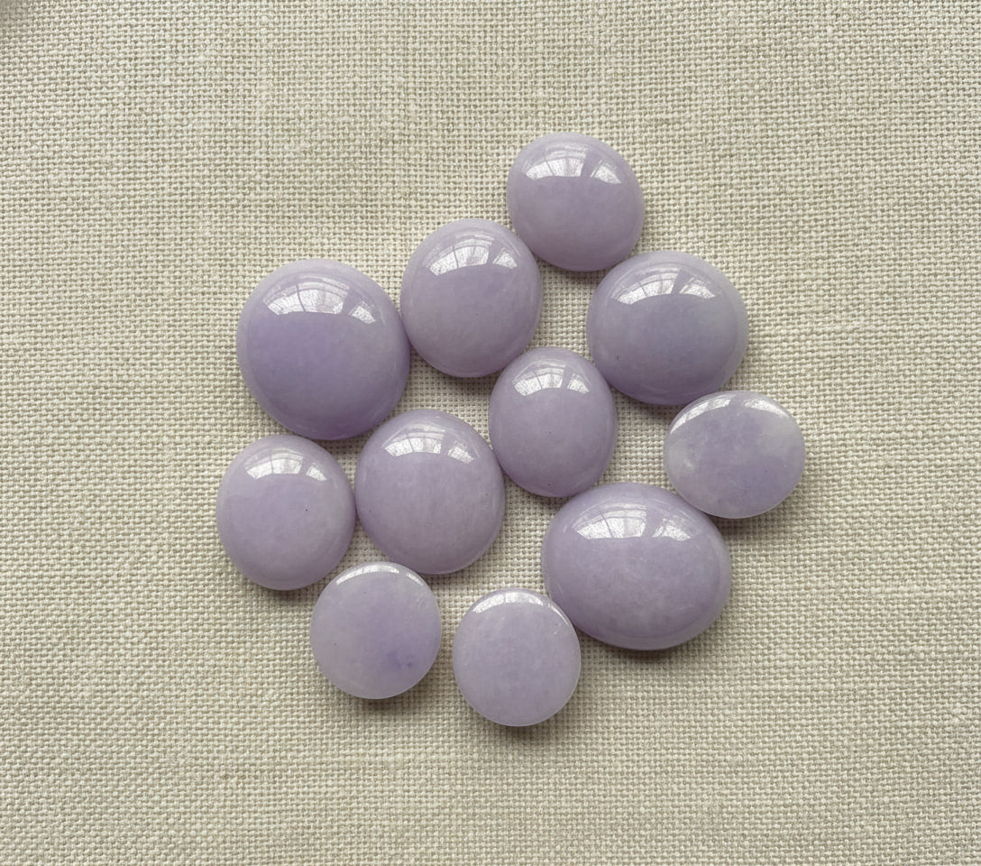 Lavender Jade from Indonesia, hand-graded by The Stone Atlas, lot XA42