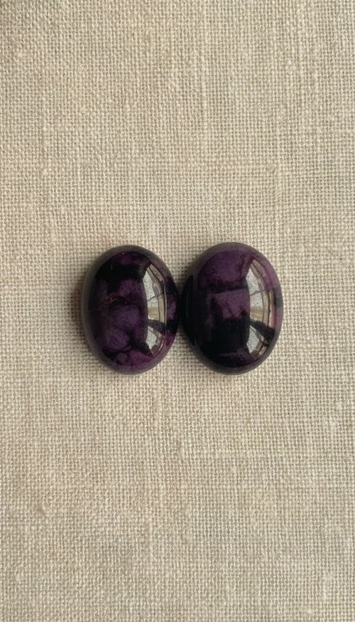 Sugilite · Wessels Mine, Hotazel, South Africa, 2-piece lot (~110 ct)