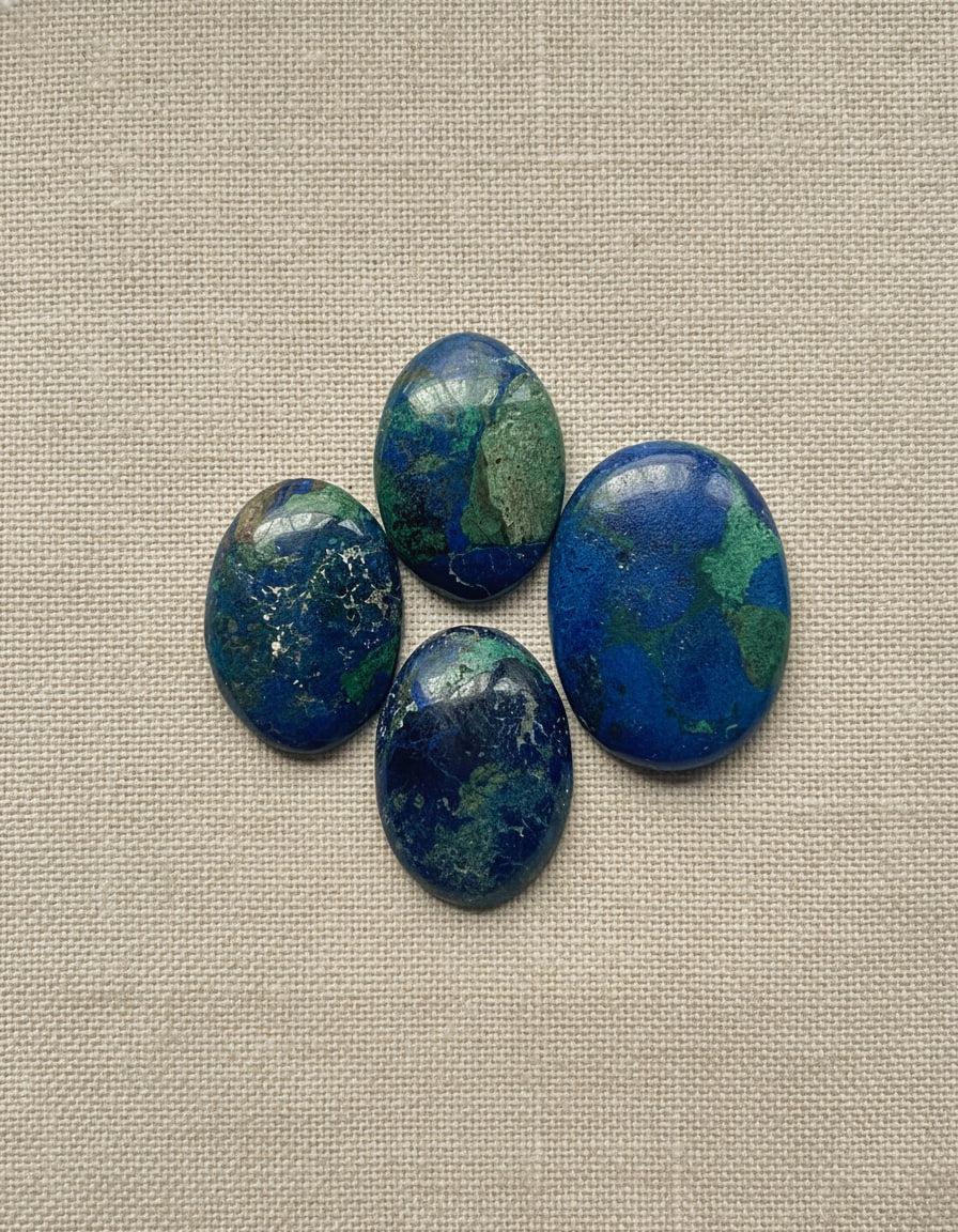 Azurite with Malachite from DRC, hand-graded by The Stone Atlas, lot XA64