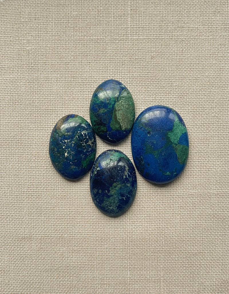Azurite with Malachite from DRC, hand-graded by The Stone Atlas, lot XA64